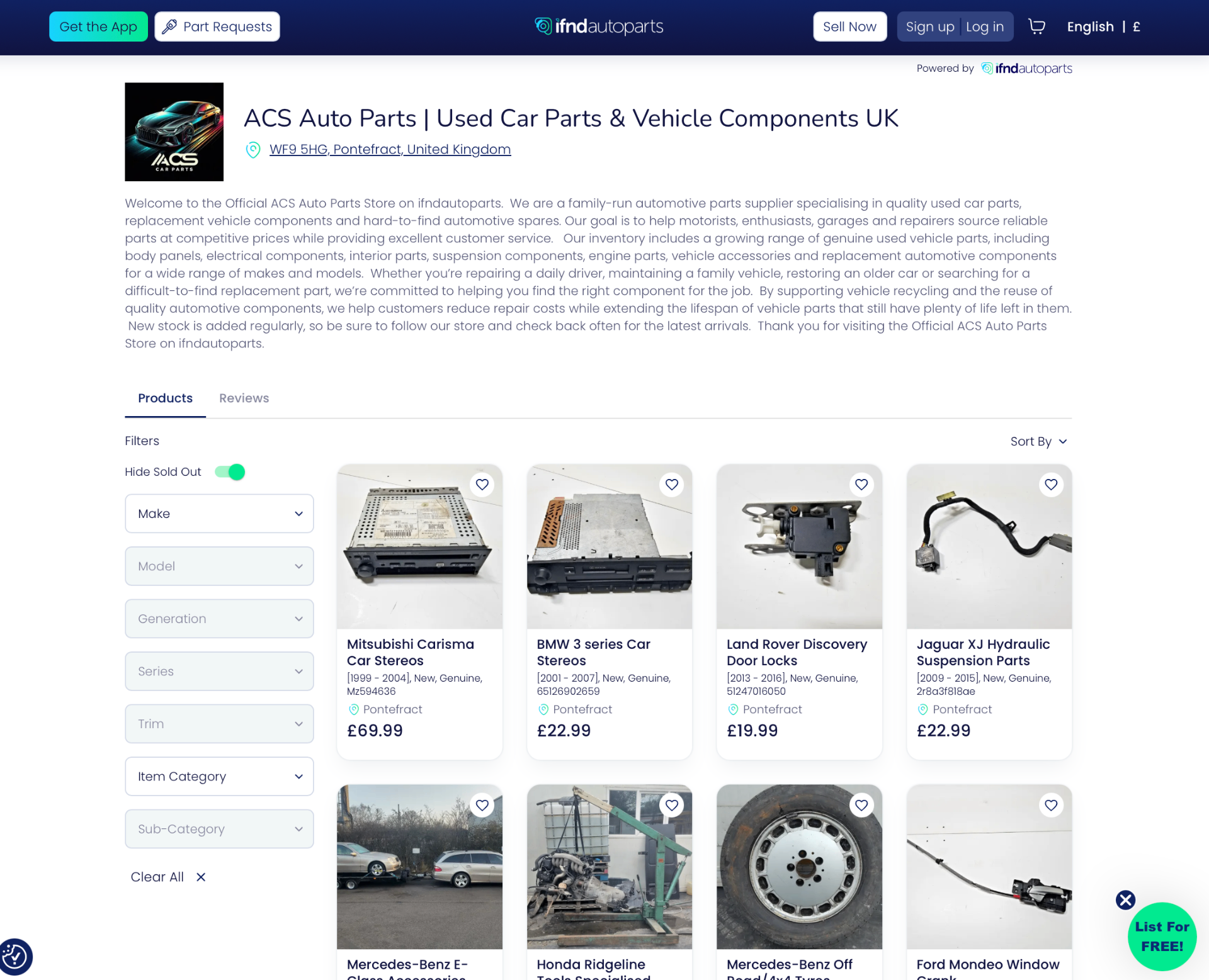 ACS Logistics LTD store preview